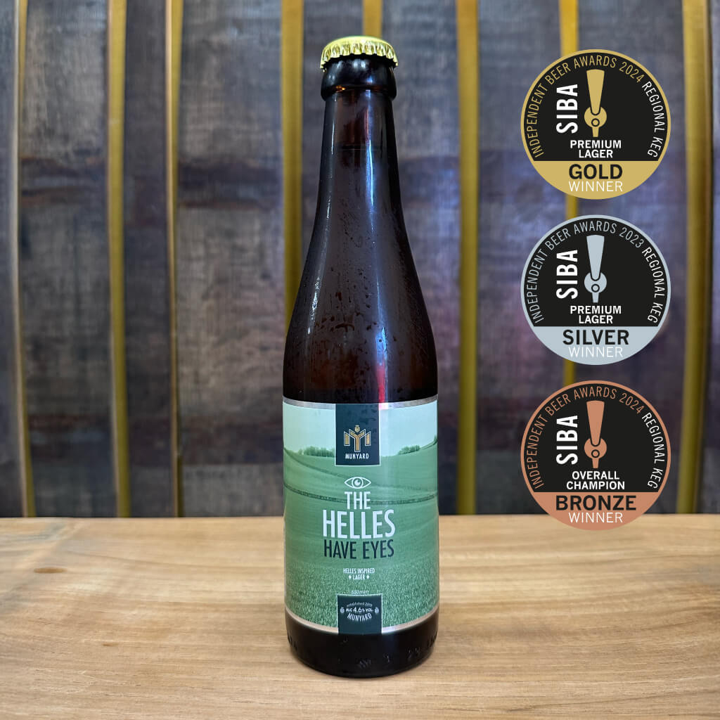 Munyard Brewery award-winning The Helles Have Eyes - Lager