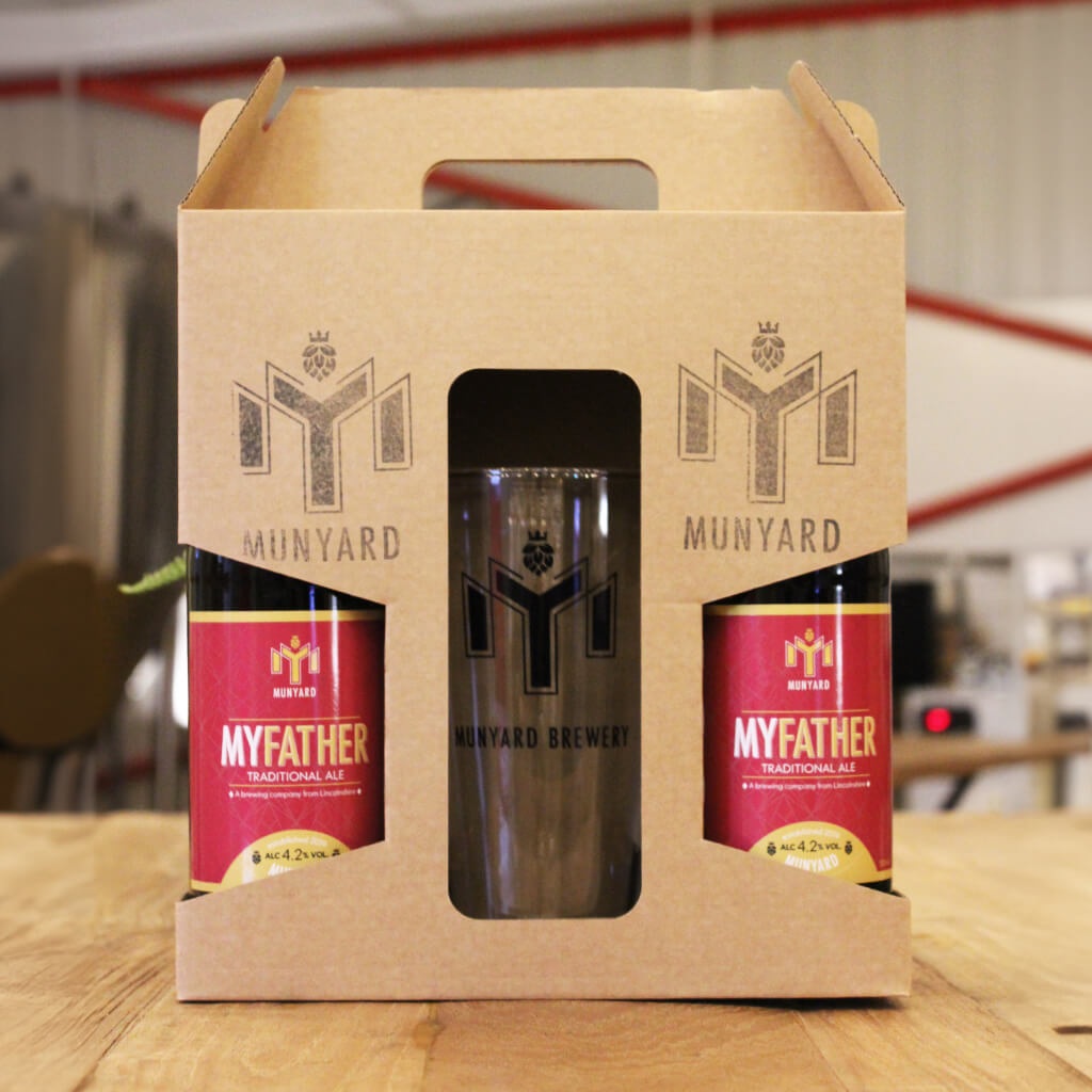 Munyard Brewery My Father Traditional Ale - 2 Bottle and Glass Gift Pack